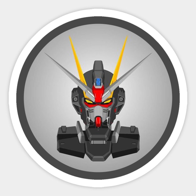 Strike Noir Gundam Sticker by roycallum